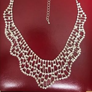Real Crystal Silver Necklace